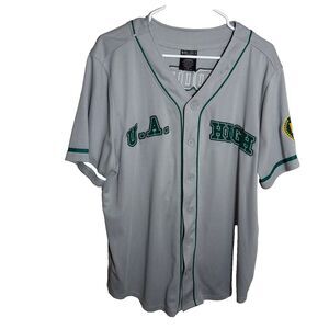 My Hero Academia Baseball Jersey Men's Large Gray Japan High Anime Box Lunch